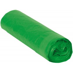 Bolsa basura industrial verde 85x105cm galga 110 rollo de 10 unidades