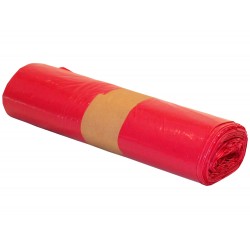 Bolsa basura industrial roja 85x105cm galga 110 rollo de 10 unidades