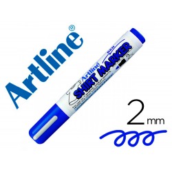 Rotulador artline camiseta ekt 2 azul punta redonda 2 mm para uso en camisetas