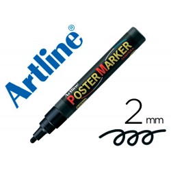 Rotulador artline poster marker epp 4 neg punta redonda 2 mm color negro