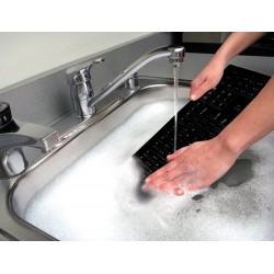 Teclado kensington pro fit lavable 104 teclas con cable color negro 455x220x40 mm