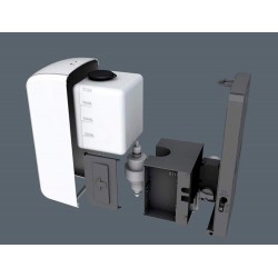 Dispensador para gel y jabon q connect automatico con sensor 1000 ml 13x115x27 cm color blanco