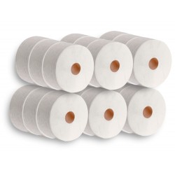 Papel higienico dahi jumbo 2 capas celulosa blanca 140 mt mandril 45 mm pack de 18 rollos
