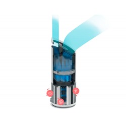 Purificador de aire leitz trusens z 3000 con filtro epa y luz ultravioleta 285x720x285 mm