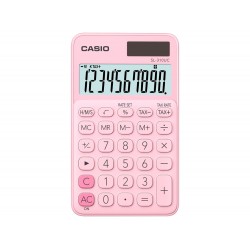 Calculadora casio sl 310uc pk bolsillo 10 digitos tax tecla doble cero color rosa