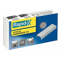Grapas rapid omnipress 30 galvanizadas caja de 1000 unidades