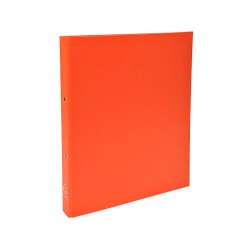 Carpeta de 2 anillas 30mm redondas exacompta din a4 carton forrado naranja