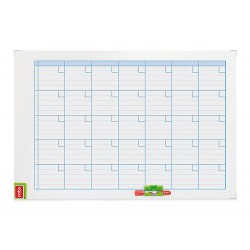 Planning magnetico nobo mensual rotulable marco metalico 90x60 cm