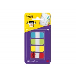 Banderitas separadoras rigidas dispensador 4 colores amarillo azul lima y rojo post it index 676 alyr eu