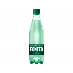 Agua mineral natural con gas fonter botella de 500ml