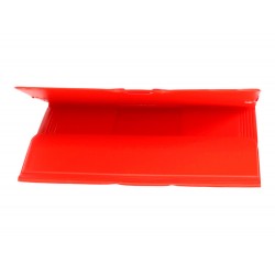 Carpeta liderpapel gomas plastico folio solapa color rojo